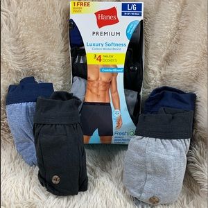 Hanes Tagless Boxers Comfort Blend 8 pr LG NEW